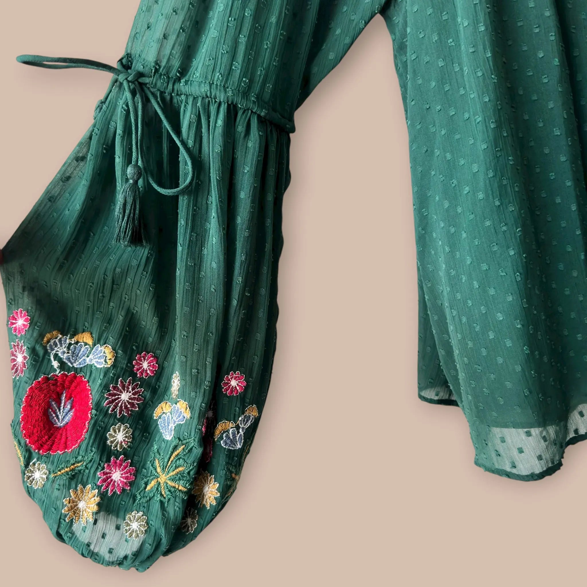 Zara kirjailtu paita S Bloomy Moon