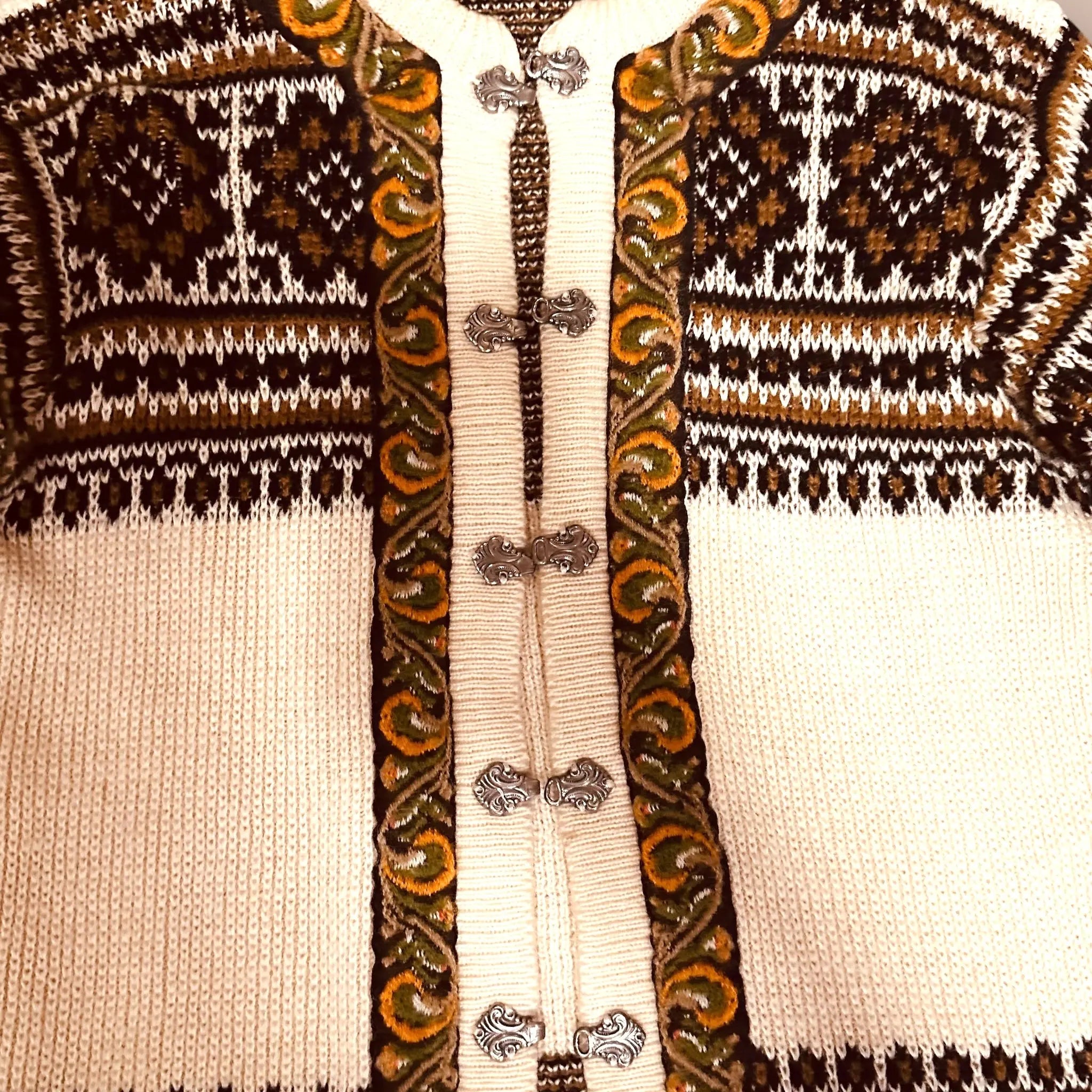 Nordstrikk vintage villatakki S-L Bloomy Moon