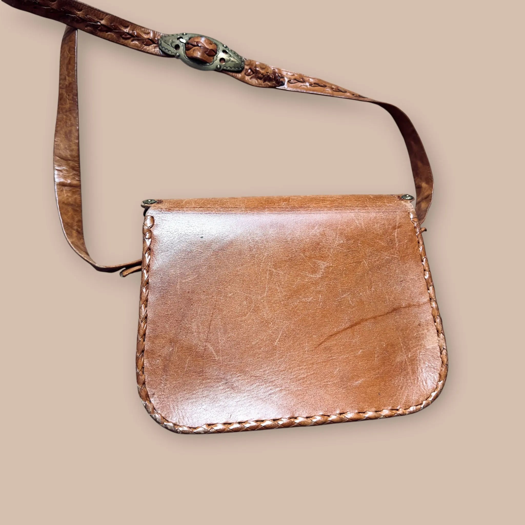 Vintage nahkalaukku Bloomy Moon