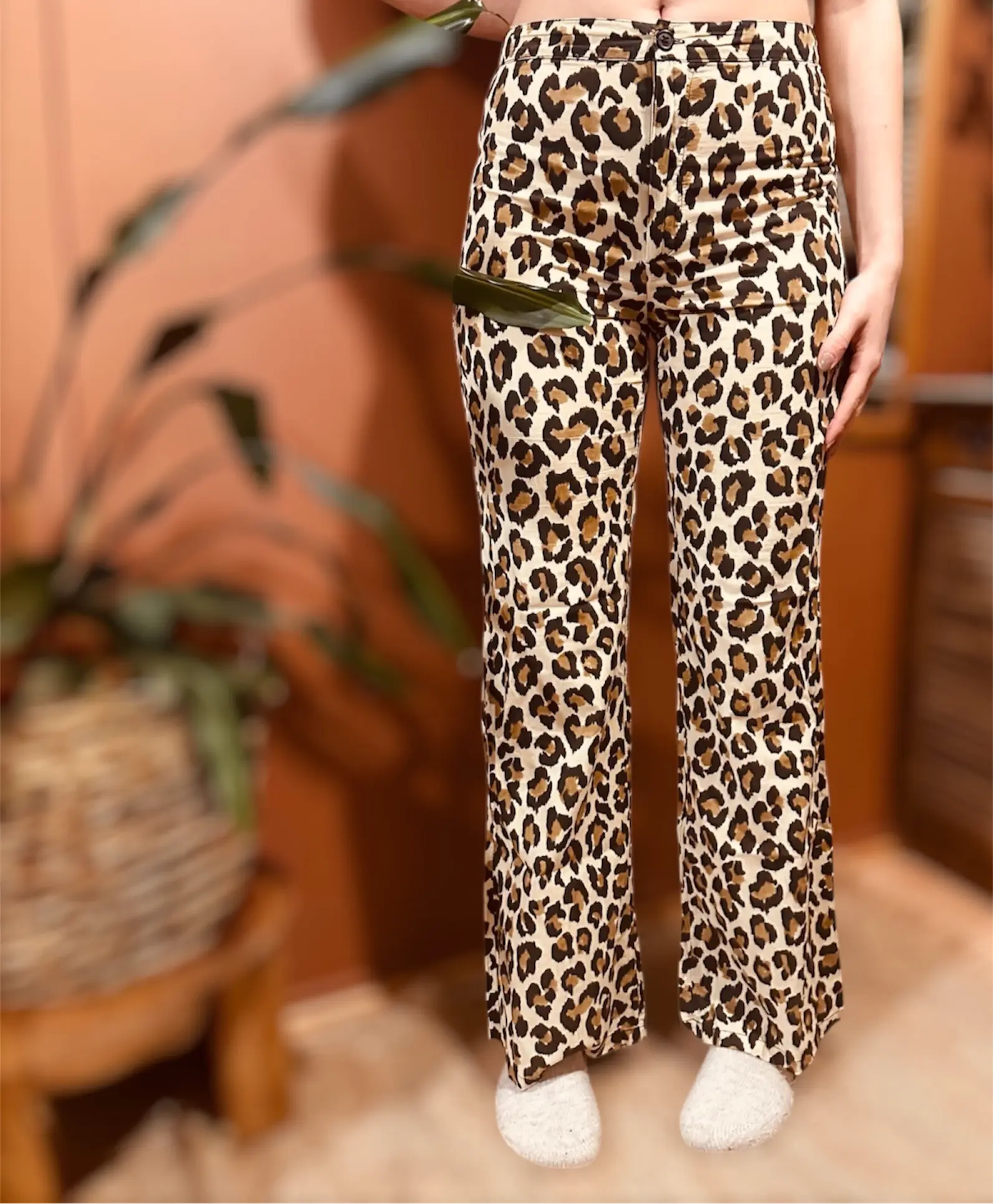 Zara leopardihousut M Bloomy Moon