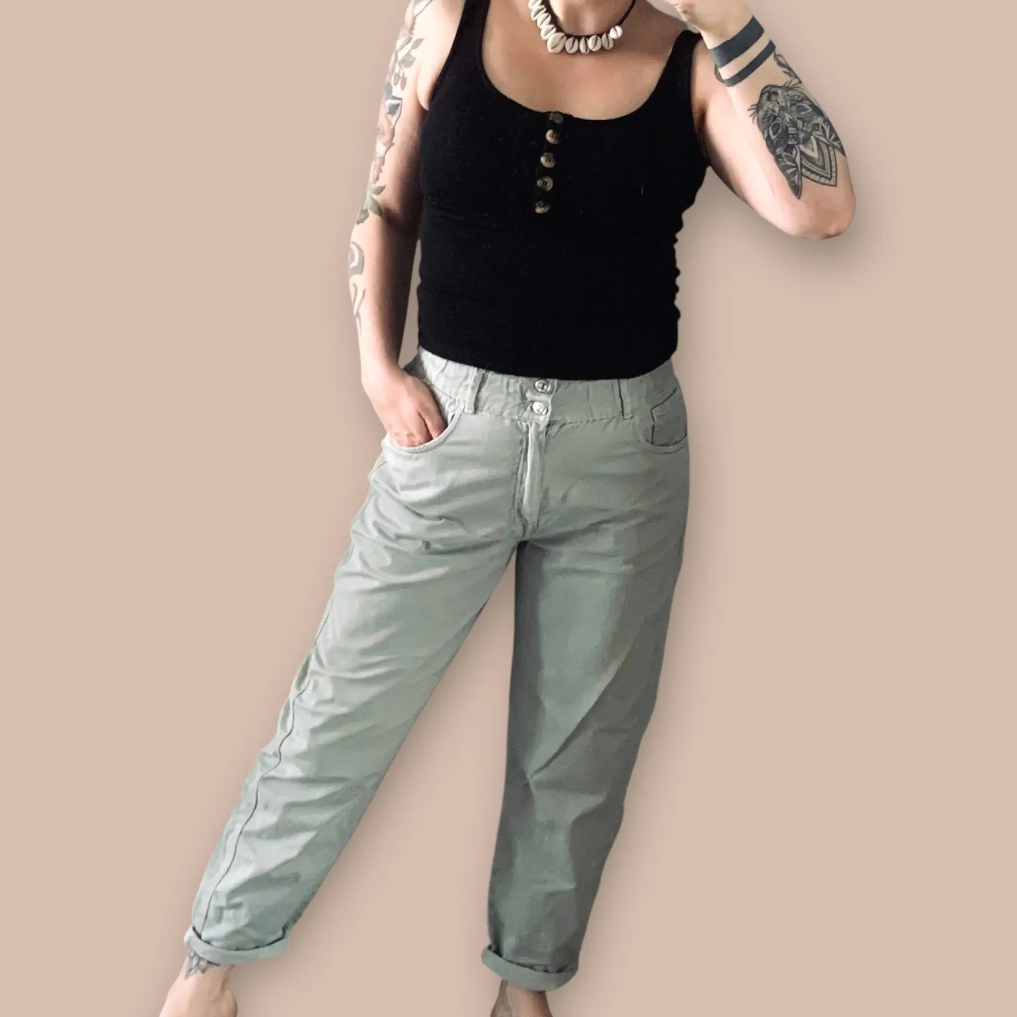 Pull&Bear mom farkut 42 Bloomy Moon