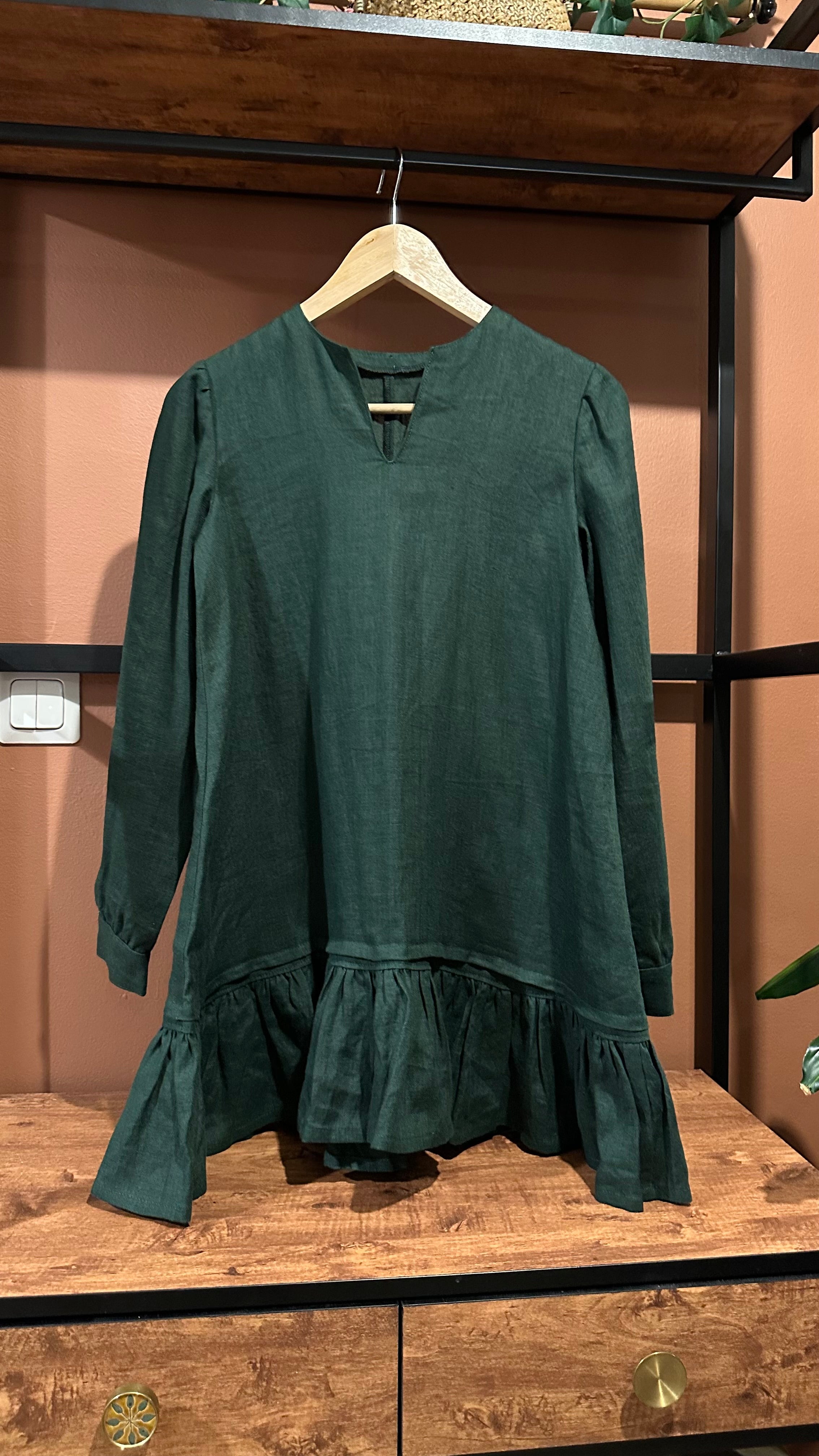 Handmade pellavamekko S/M Bloomy Moon
