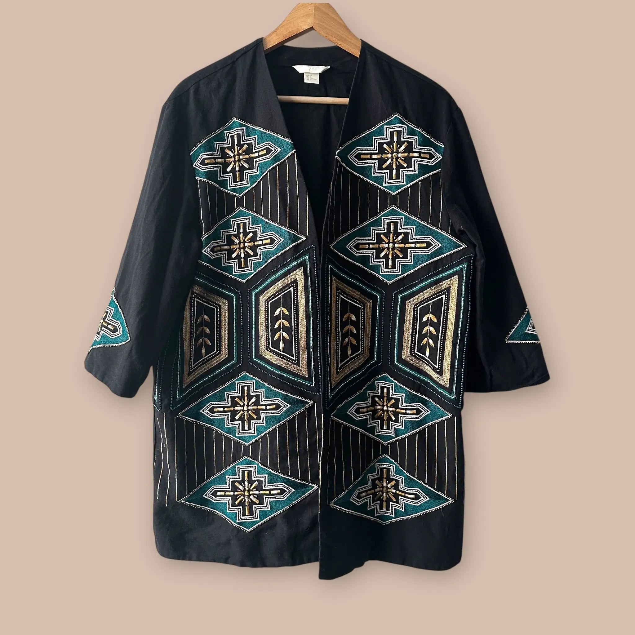 H&M kimonotakki 38 Bloomy Moon