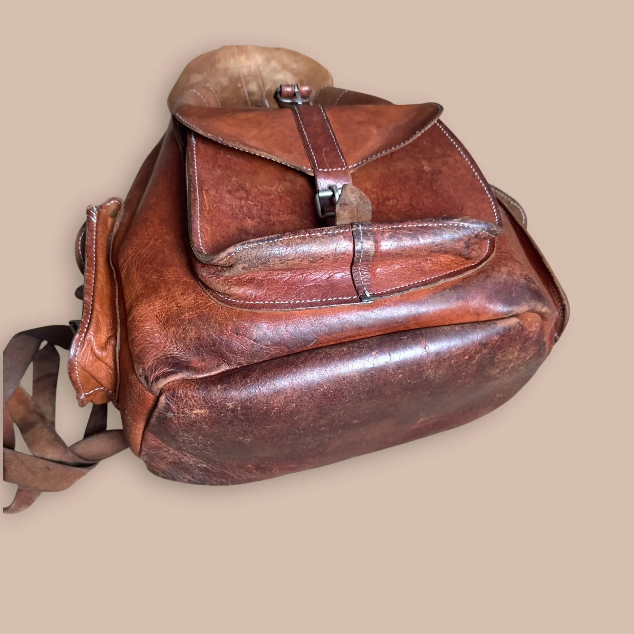Vintage nahkareppu Bloomy Moon