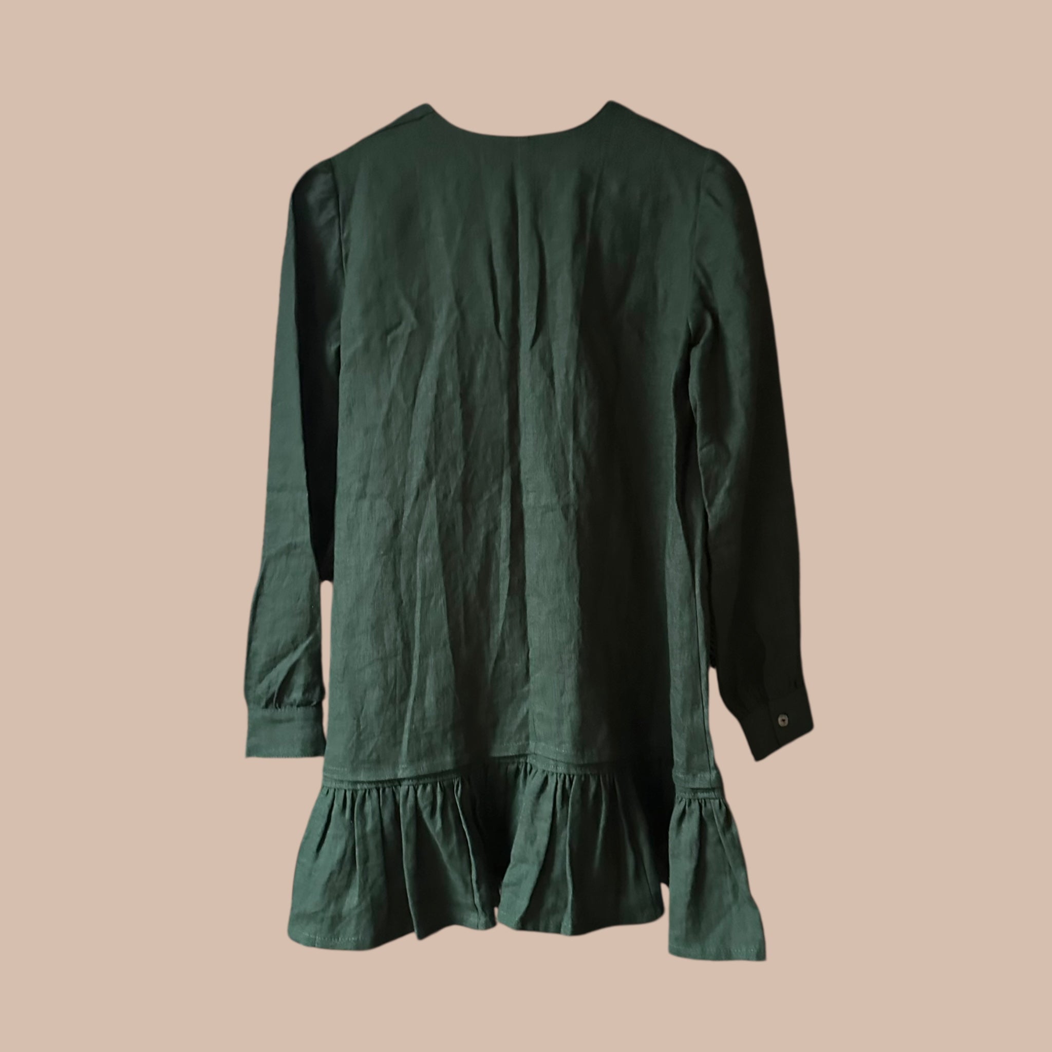 Handmade pellavamekko S/M Bloomy Moon