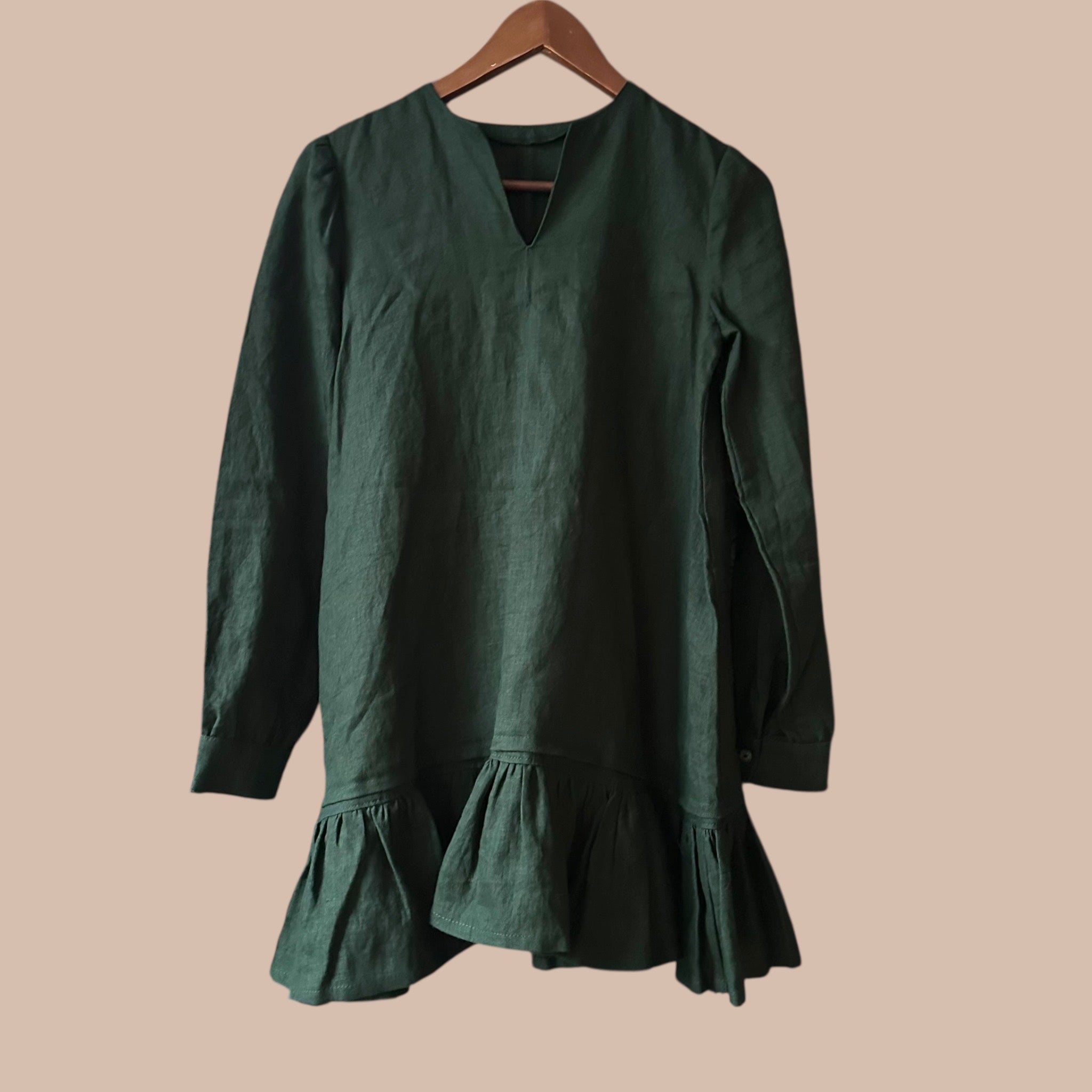 Handmade pellavamekko S/M Bloomy Moon