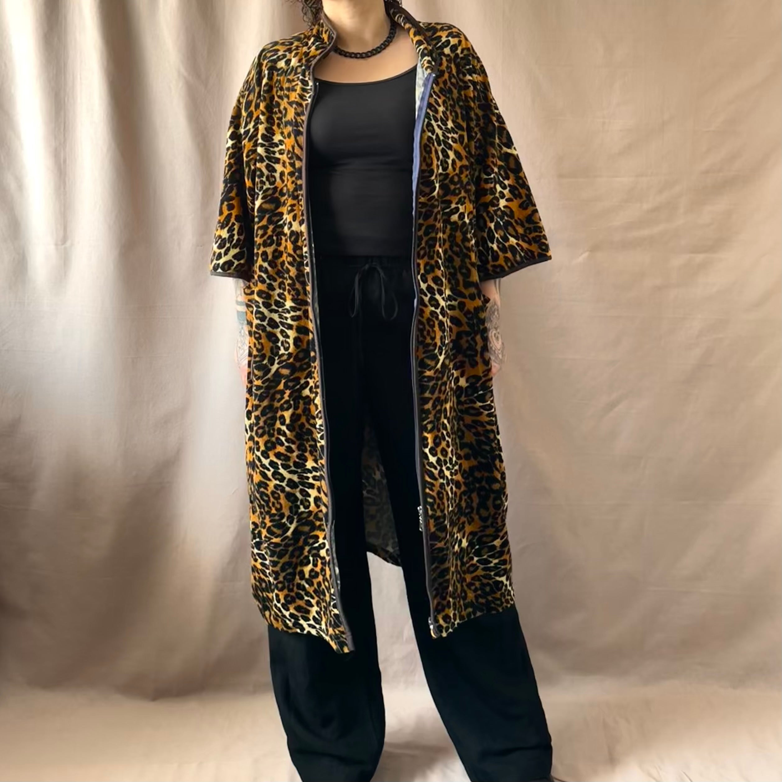 Vintage kimonotakki (freesize) Bloomy Moon