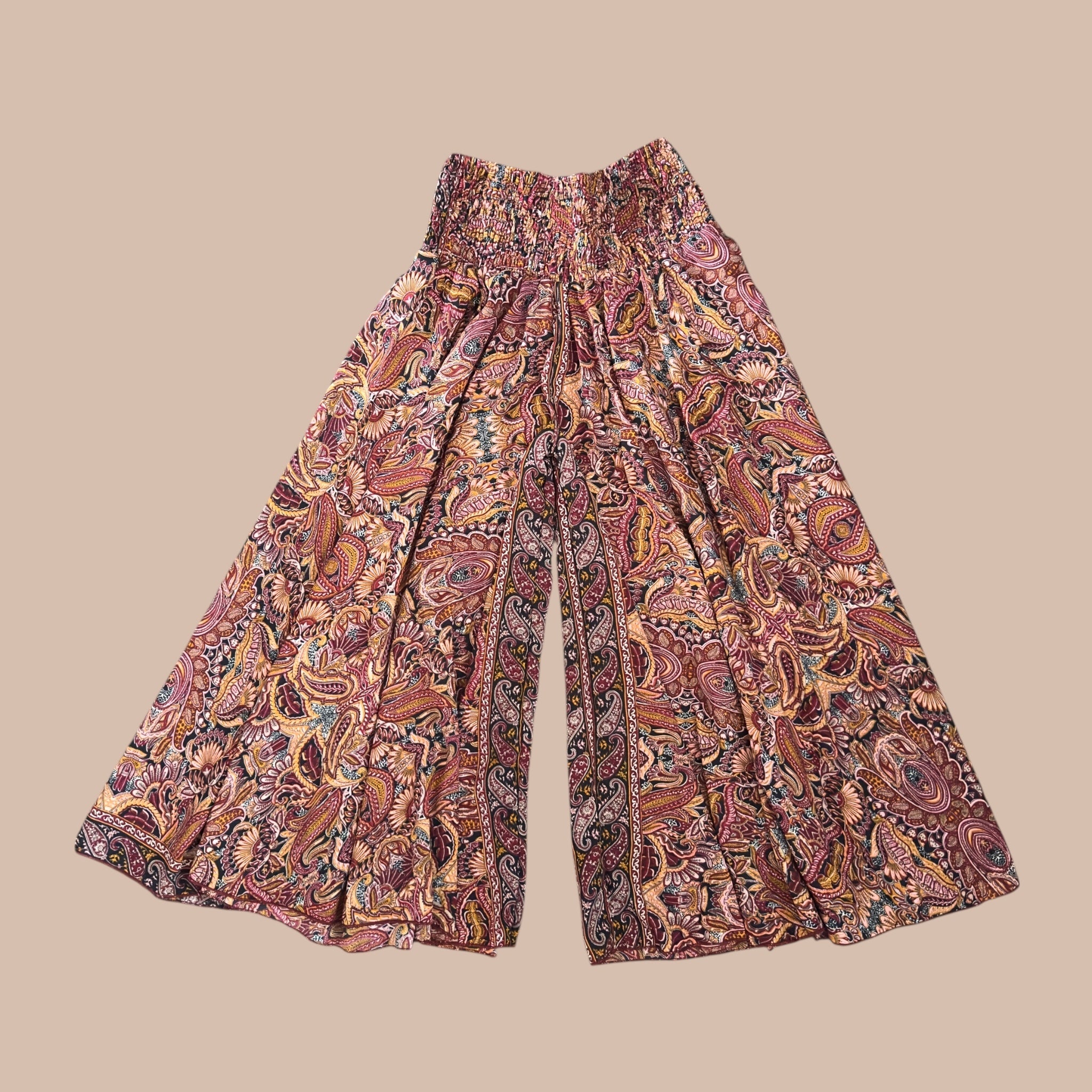 Leveälahkeiset housut (freesize) Bloomy Moon