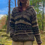 Fleecevuorinen villahuppari M/L