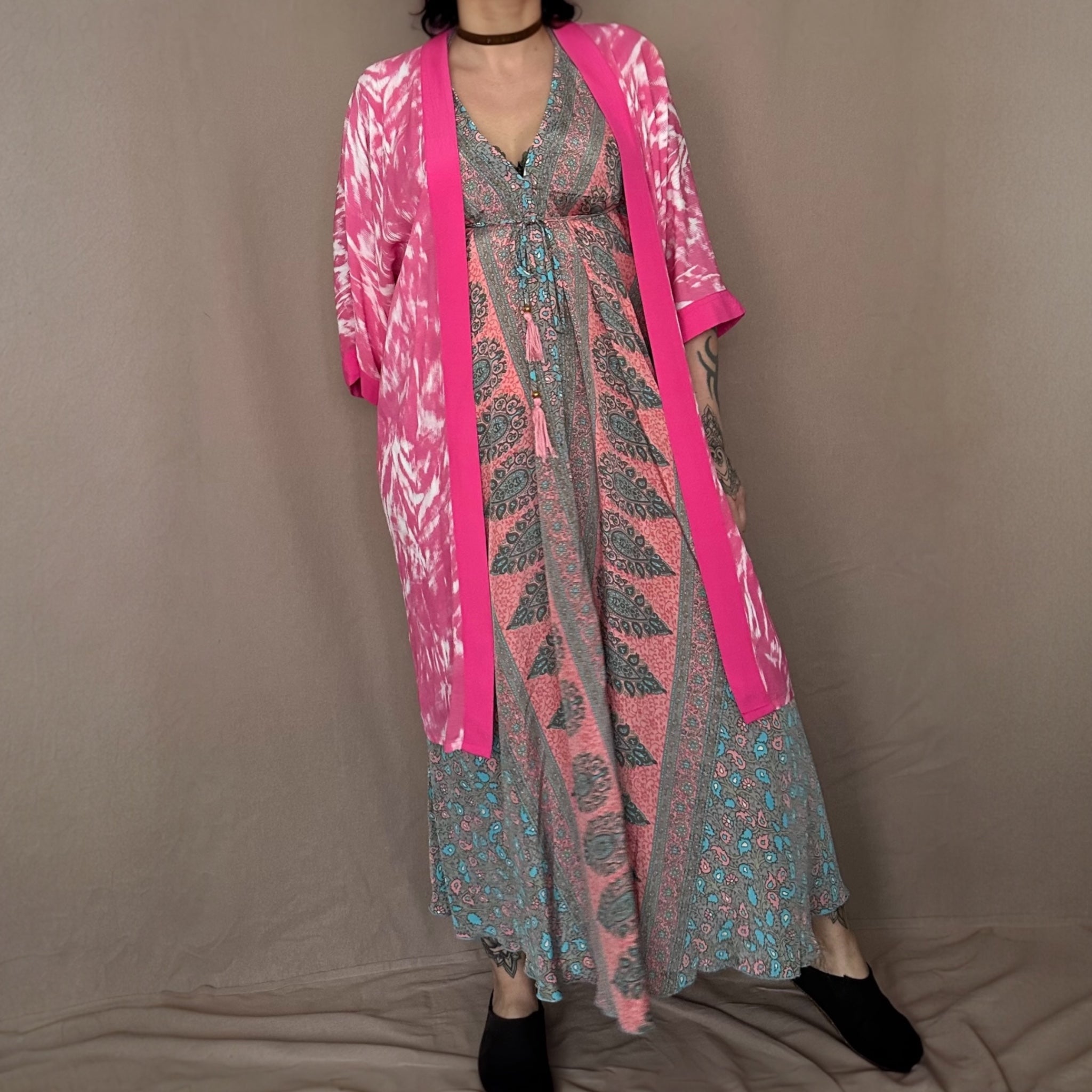 Värikäs kimono S/M Bloomy Moon