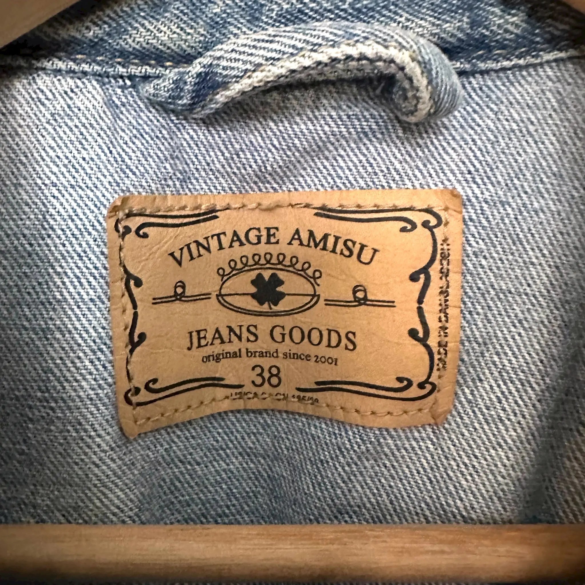 Vintage Amisu farkkutakki M Bloomy Moon