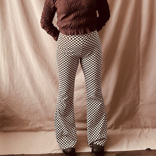 Sinsay ruutuhousut L Bloomy Moon