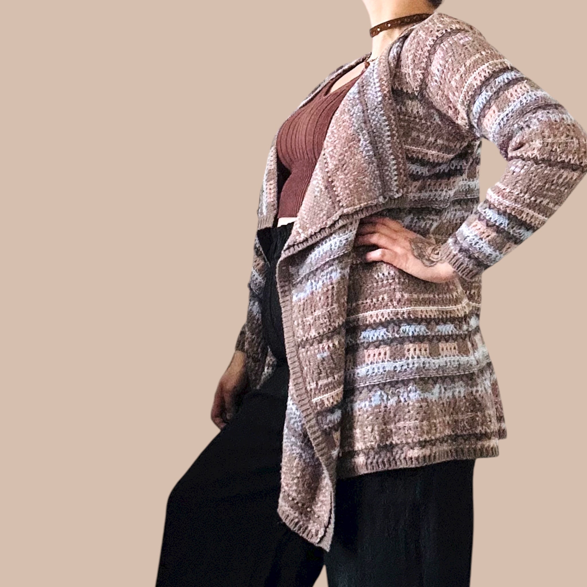 Cream villatakki L Bloomy Moon