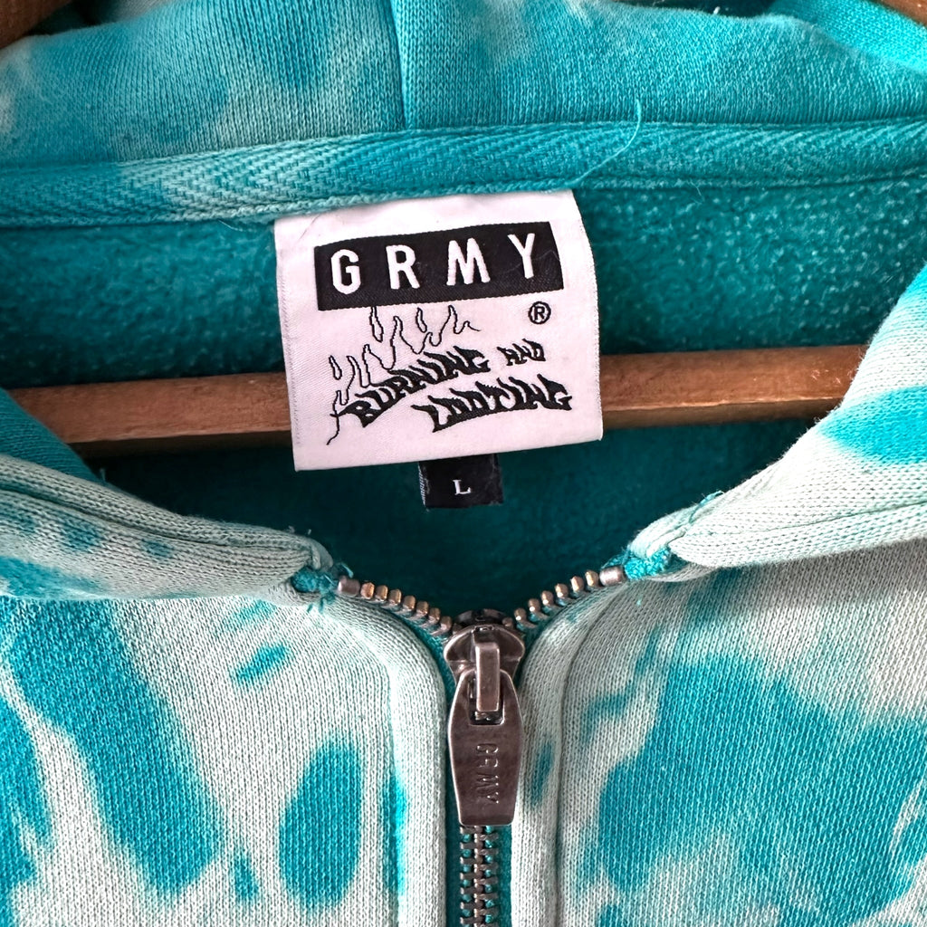 Grimey Alien-huppari L Bloomy Moon