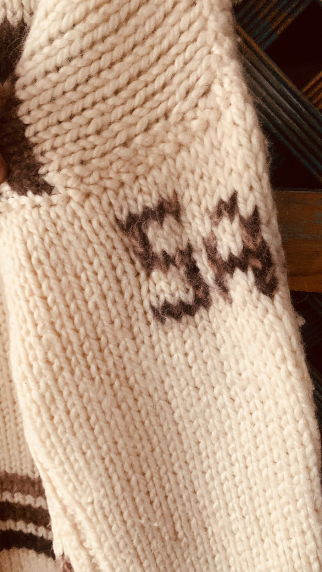 Handmade villapaita XL Bloomy Moon