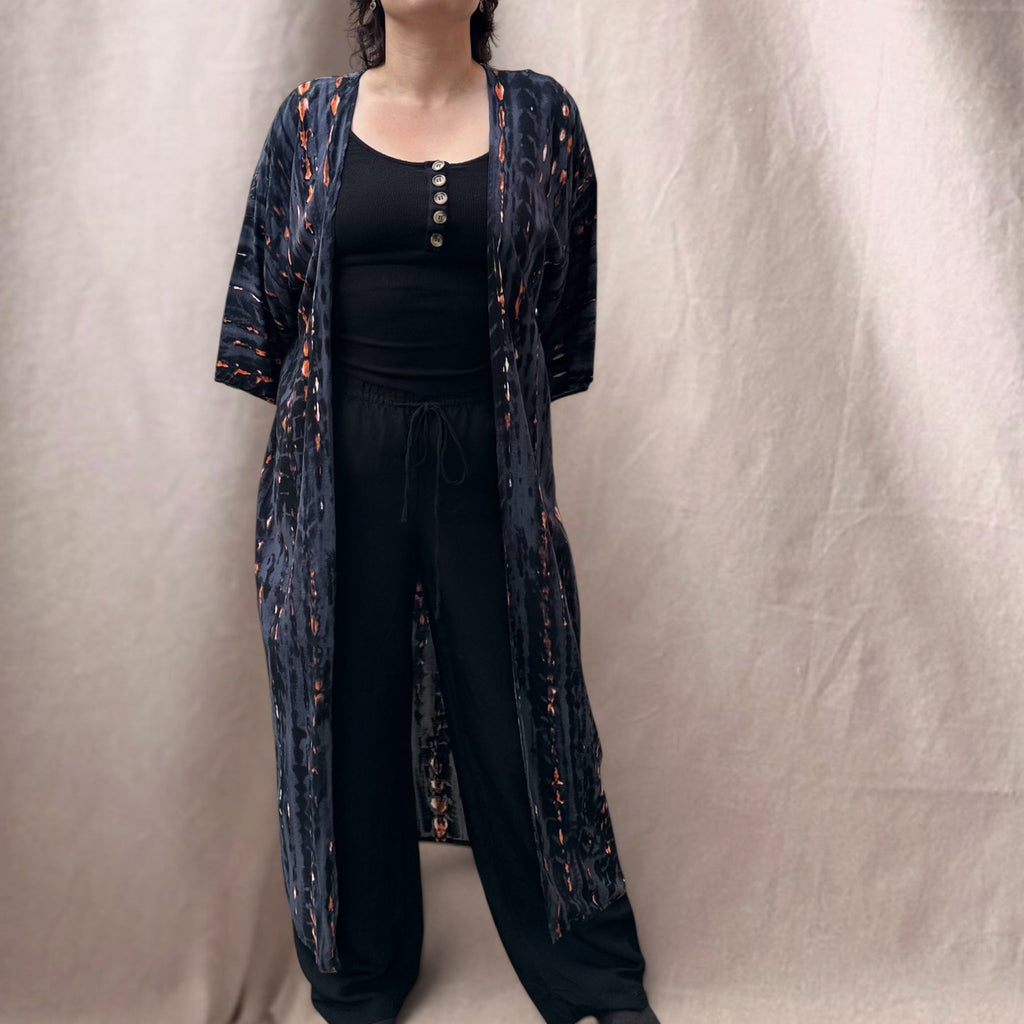 Pitkä kimono Bloomy Moon