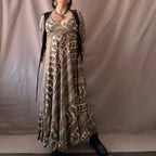 Intialainen maximekko XS-L Bloomy Moon