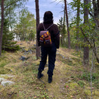 Marokkolainen nahkareppu Bloomy Moon