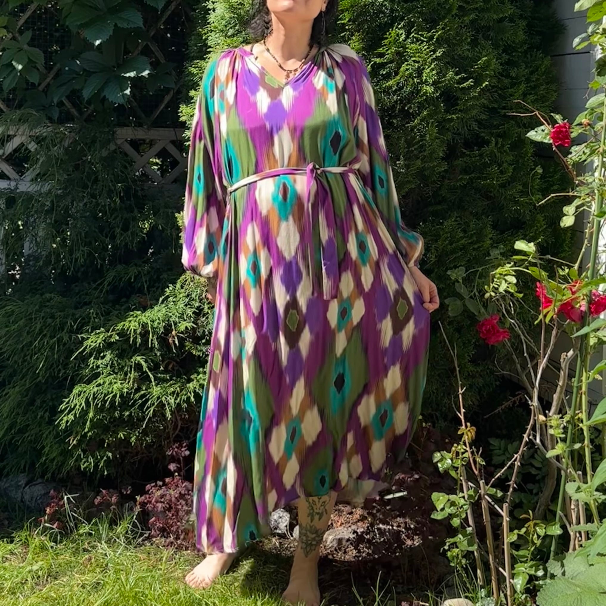 Riikinkukko maximekko S-L