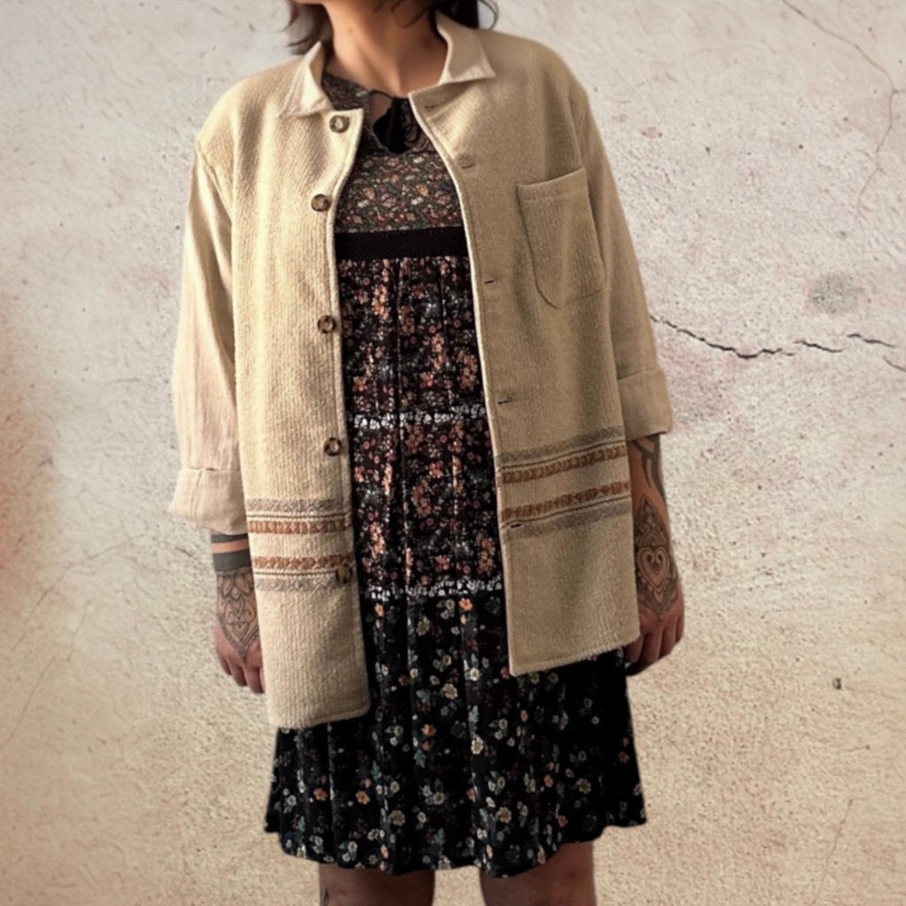 Aro Attero vintage paitatakki L Bloomy Moon