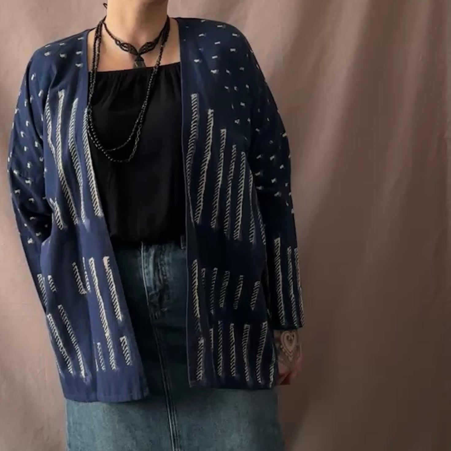 Indian Fabs kimono (freesize) Bloomy Moon