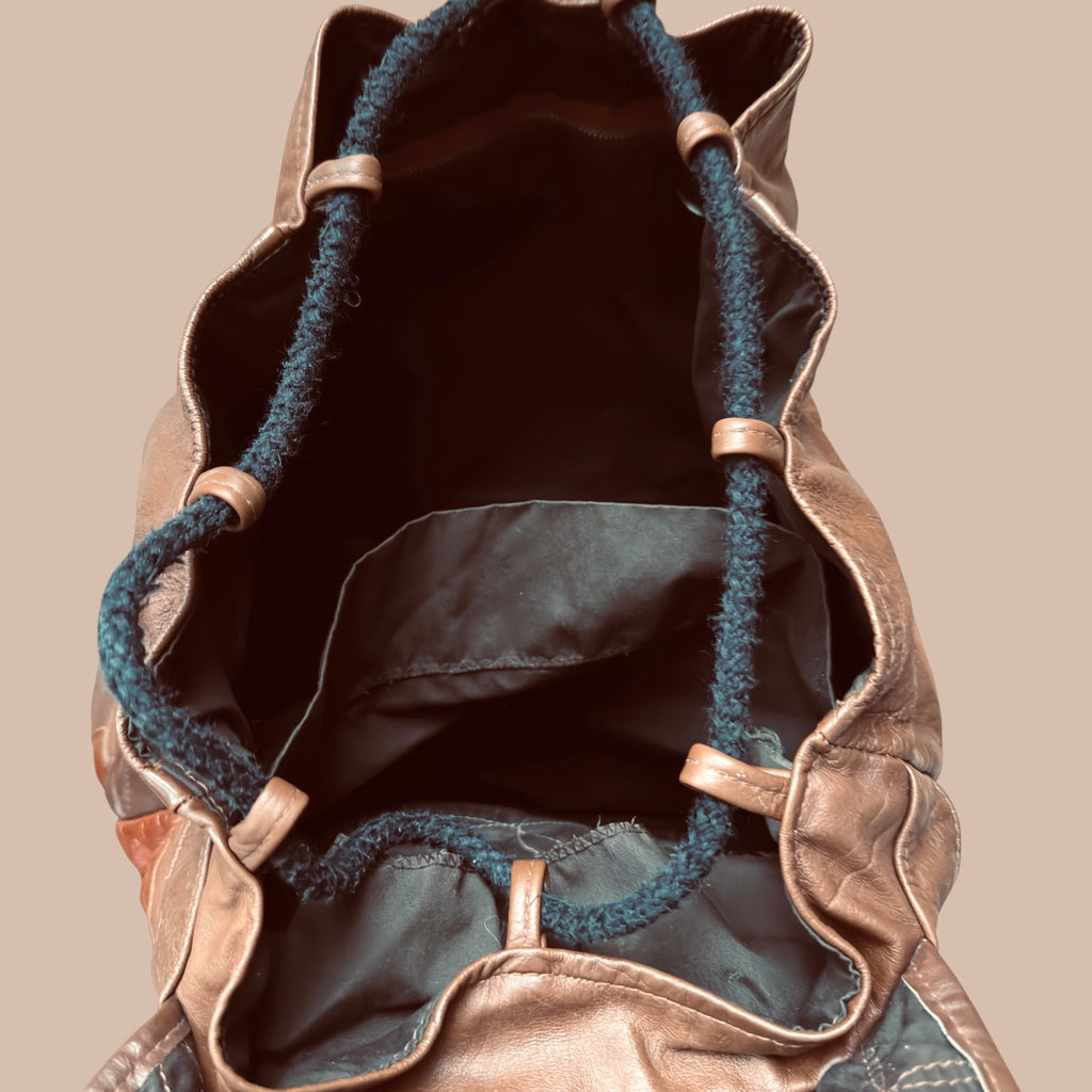 Vintage nahkareppu Bloomy Moon