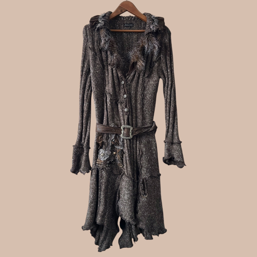 Yves Calin vintage neuletakki M/L Bloomy Moon