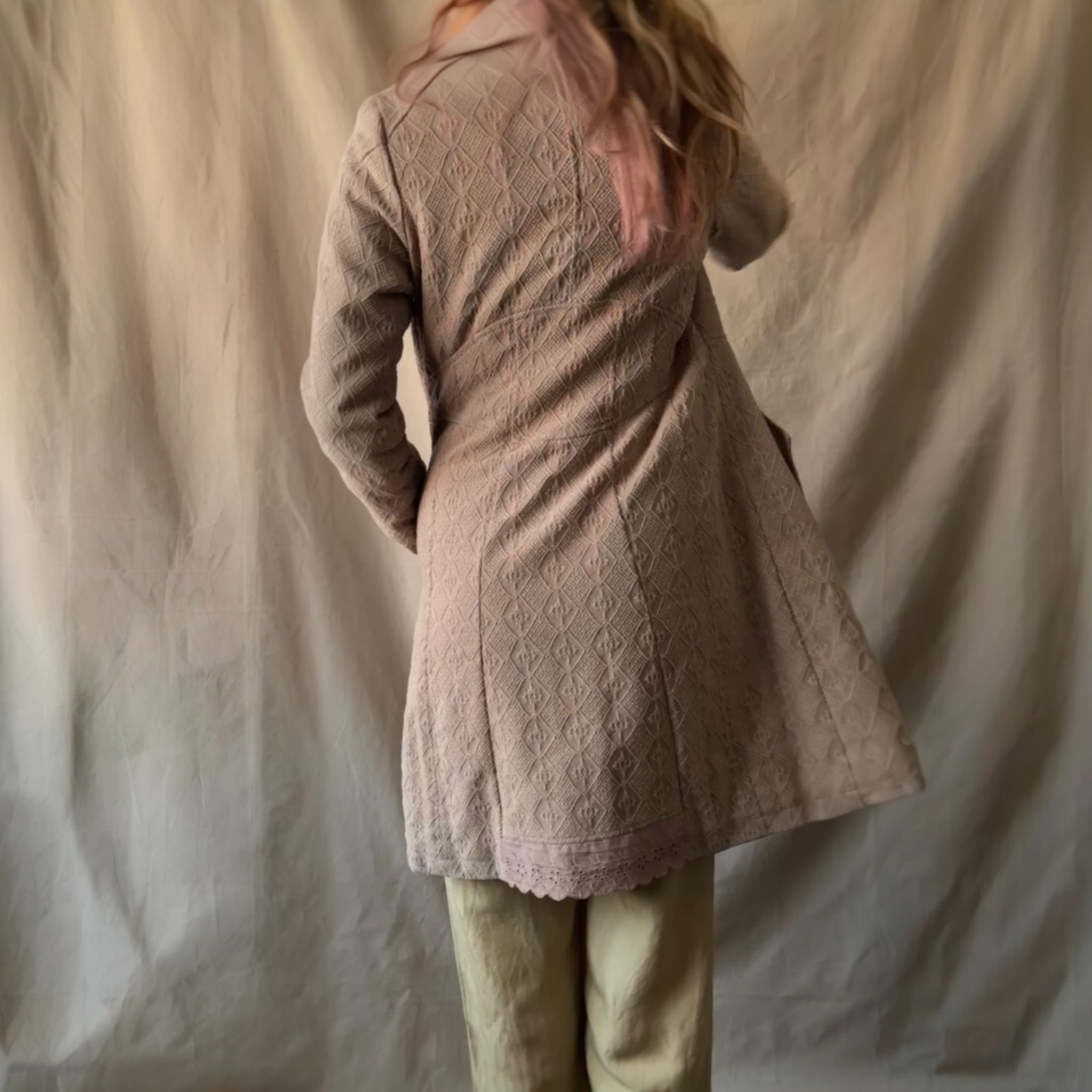 Cream roosa takki 36 Bloomy Moon