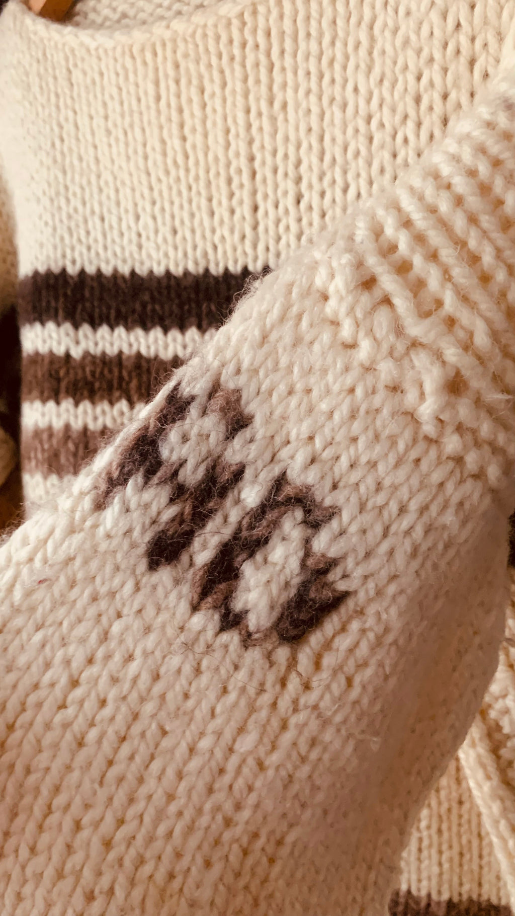 Handmade villapaita XL Bloomy Moon