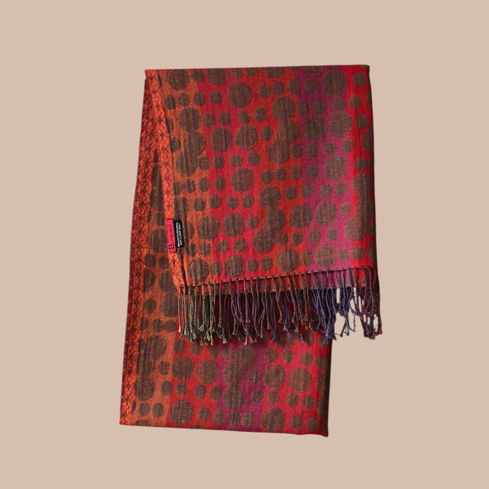 Linda Lykke villa-puuvillahuivi Bloomy Moon