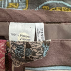 Vintage viskoosihame 40 Bloomy Moon