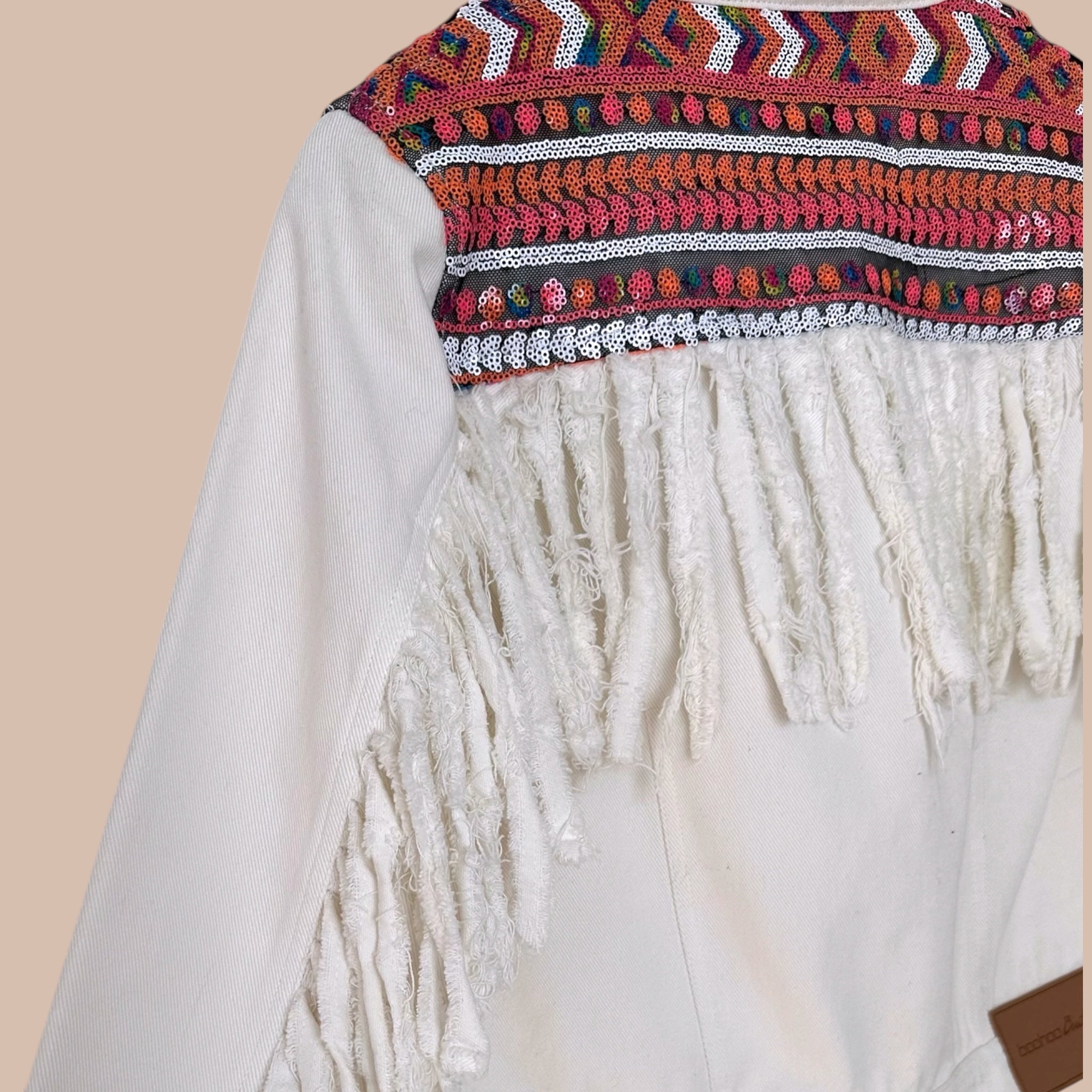 Hapsullinen farkkutakki S-M Bloomy Moon