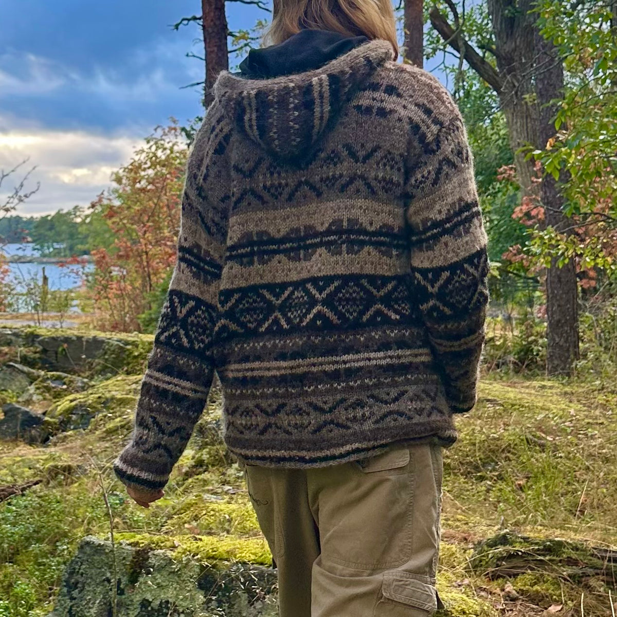 Fleecevuorinen villahuppari M/L