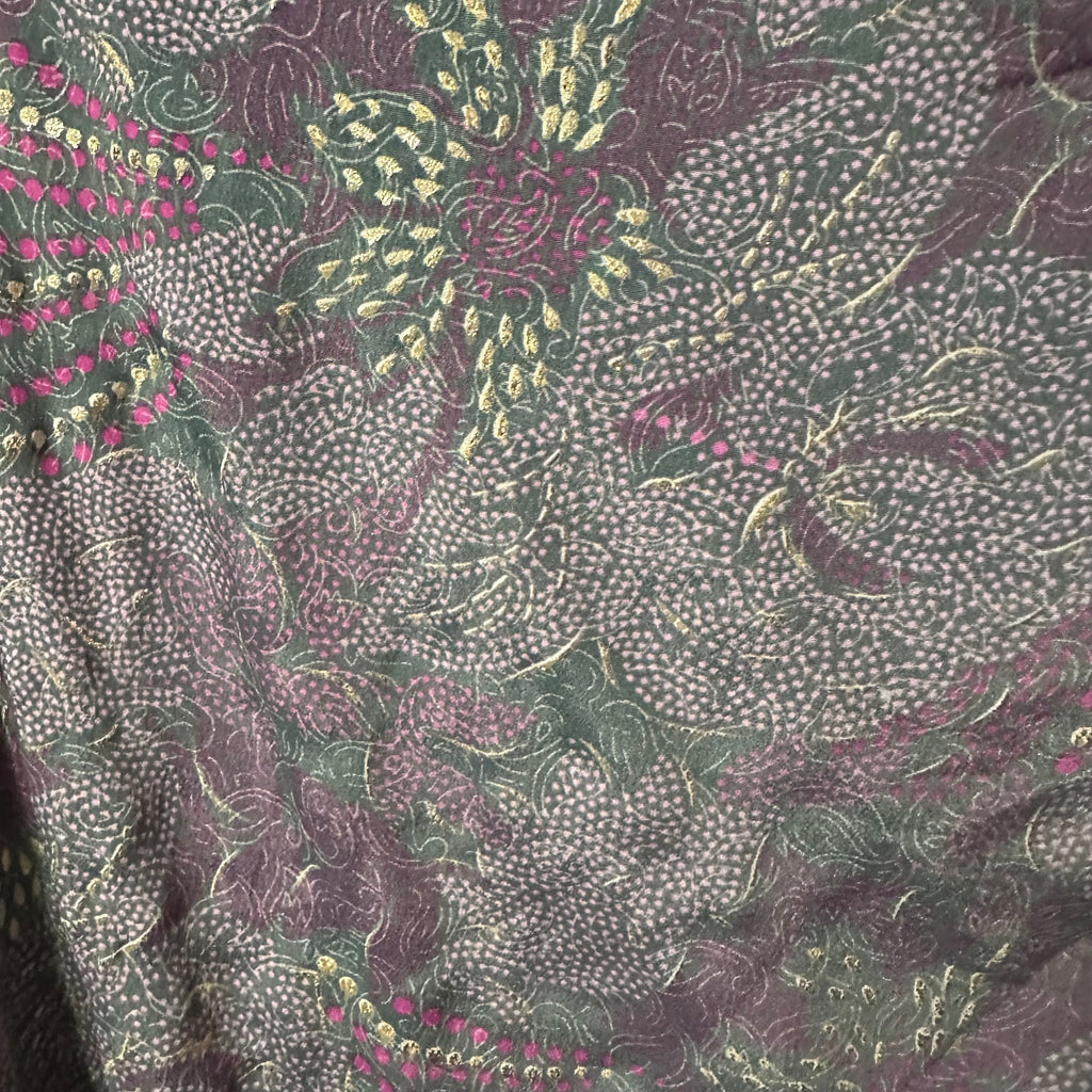 Intialainen silkkihame Bloomy Moon