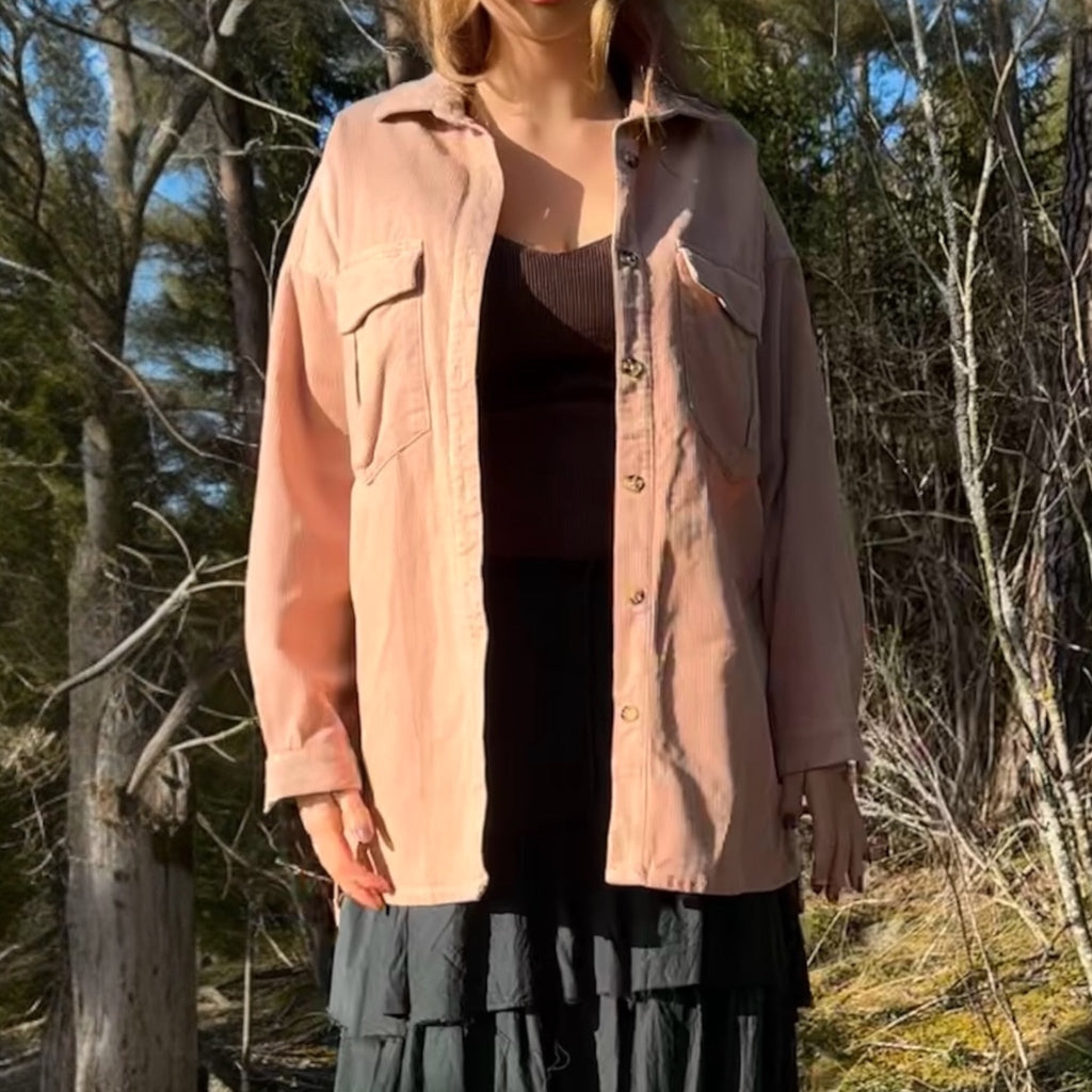 Vakosamettitakki M-XL Bloomy Moon
