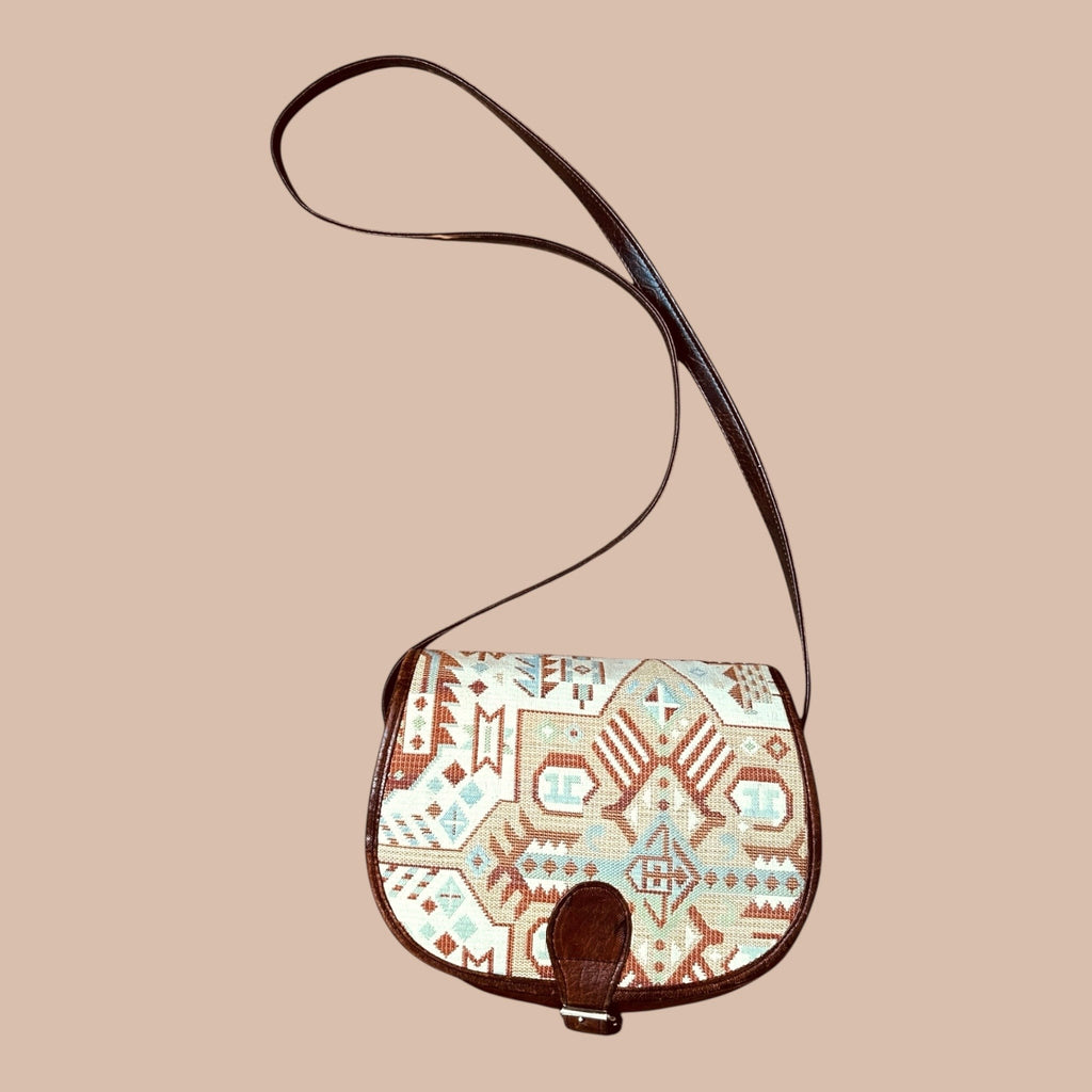 Vintage nahkalaukku Bloomy Moon