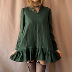 Handmade pellavamekko S/M Bloomy Moon