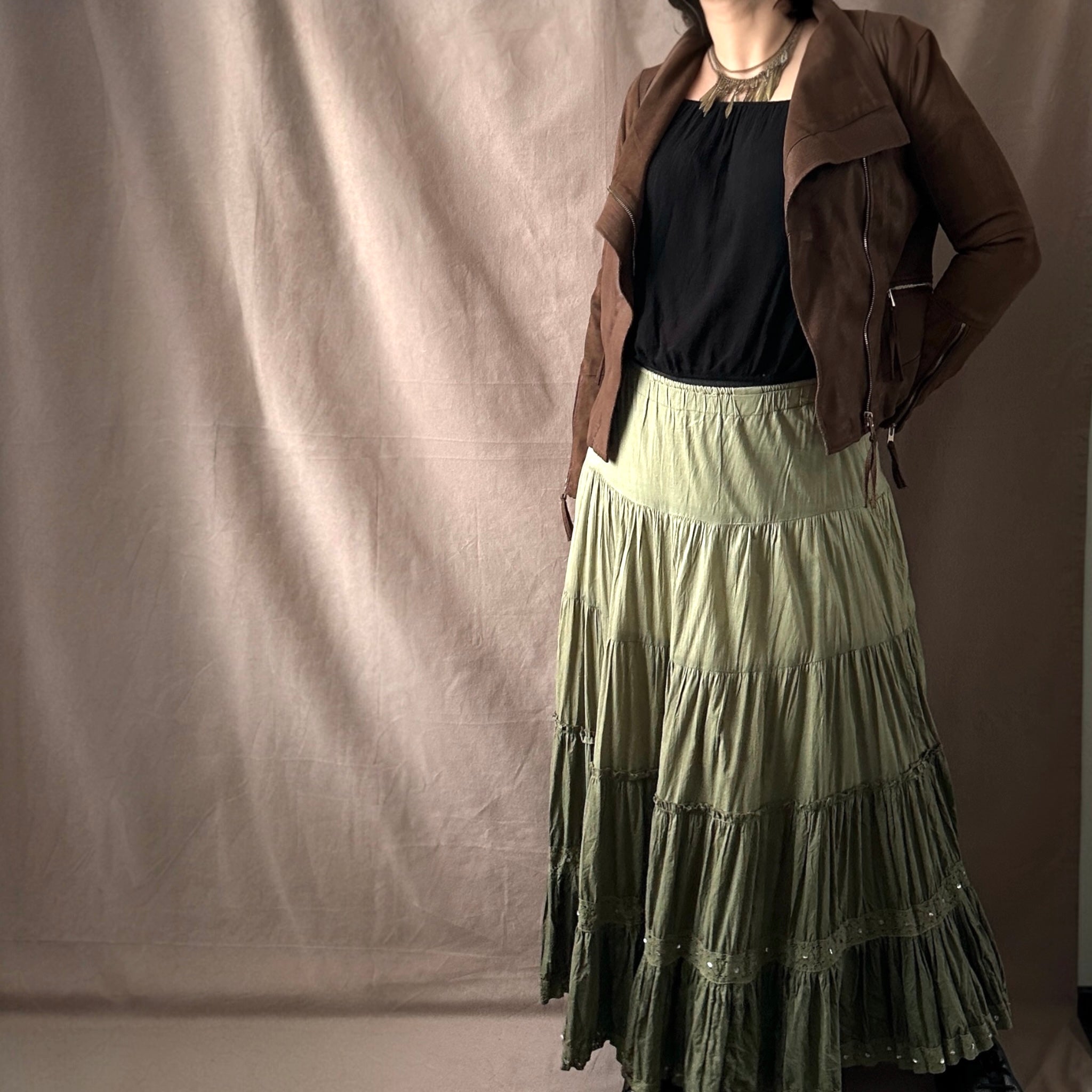 Bershka bikertakki M Bloomy Moon