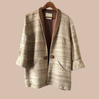 Kirsten Krog silkkijakku L Bloomy Moon