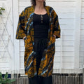 Afrikkalainen kimono (freesize) Bloomy Moon