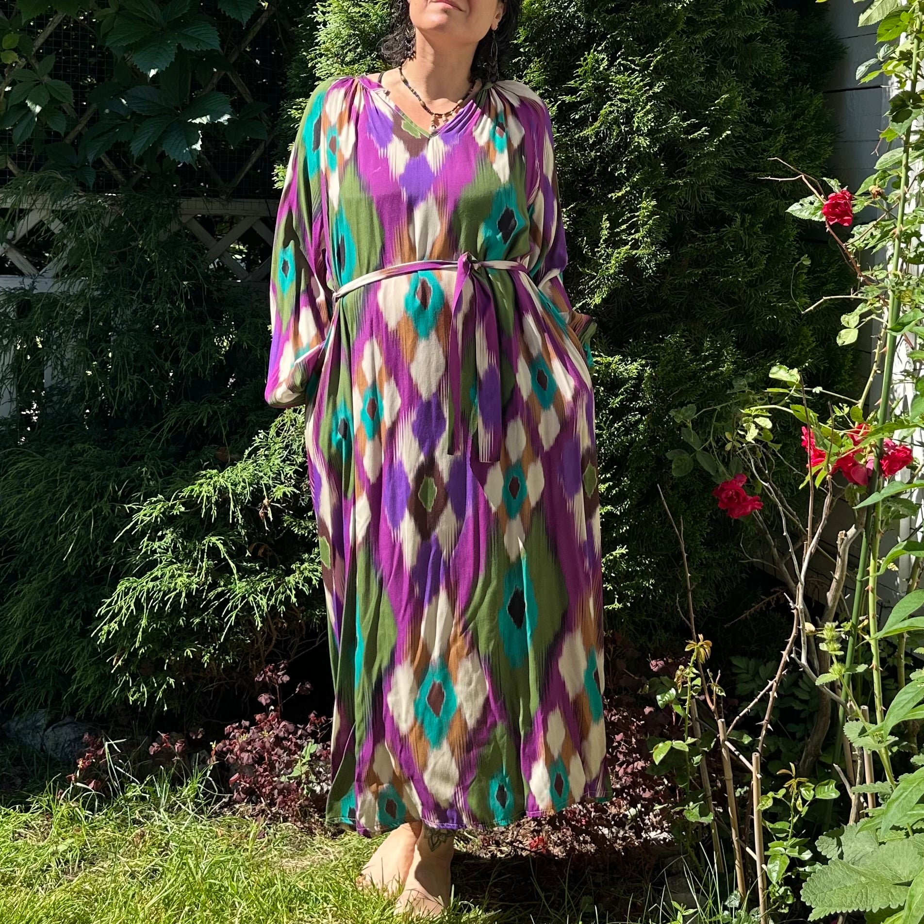 Riikinkukko maximekko S-L