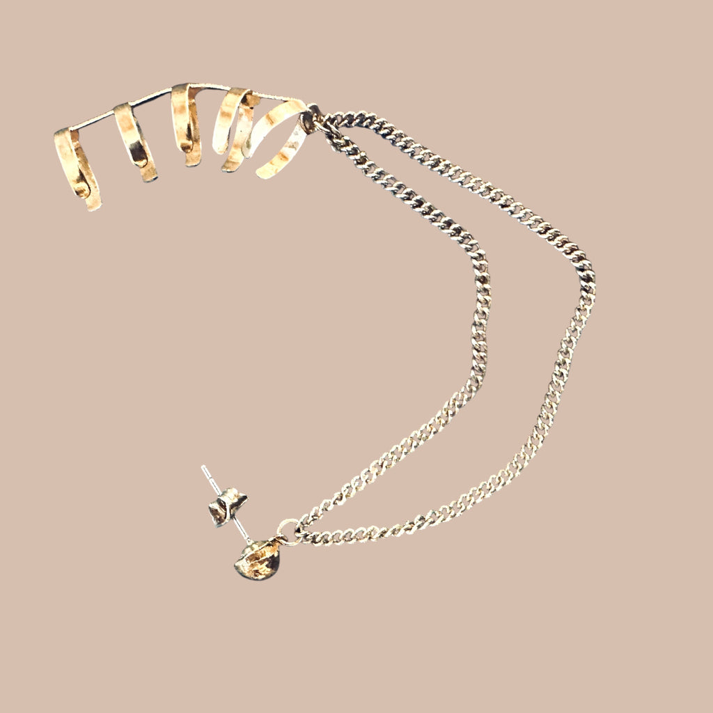 Korvakoru ketjulla ja rustokorulla Bloomy Moon