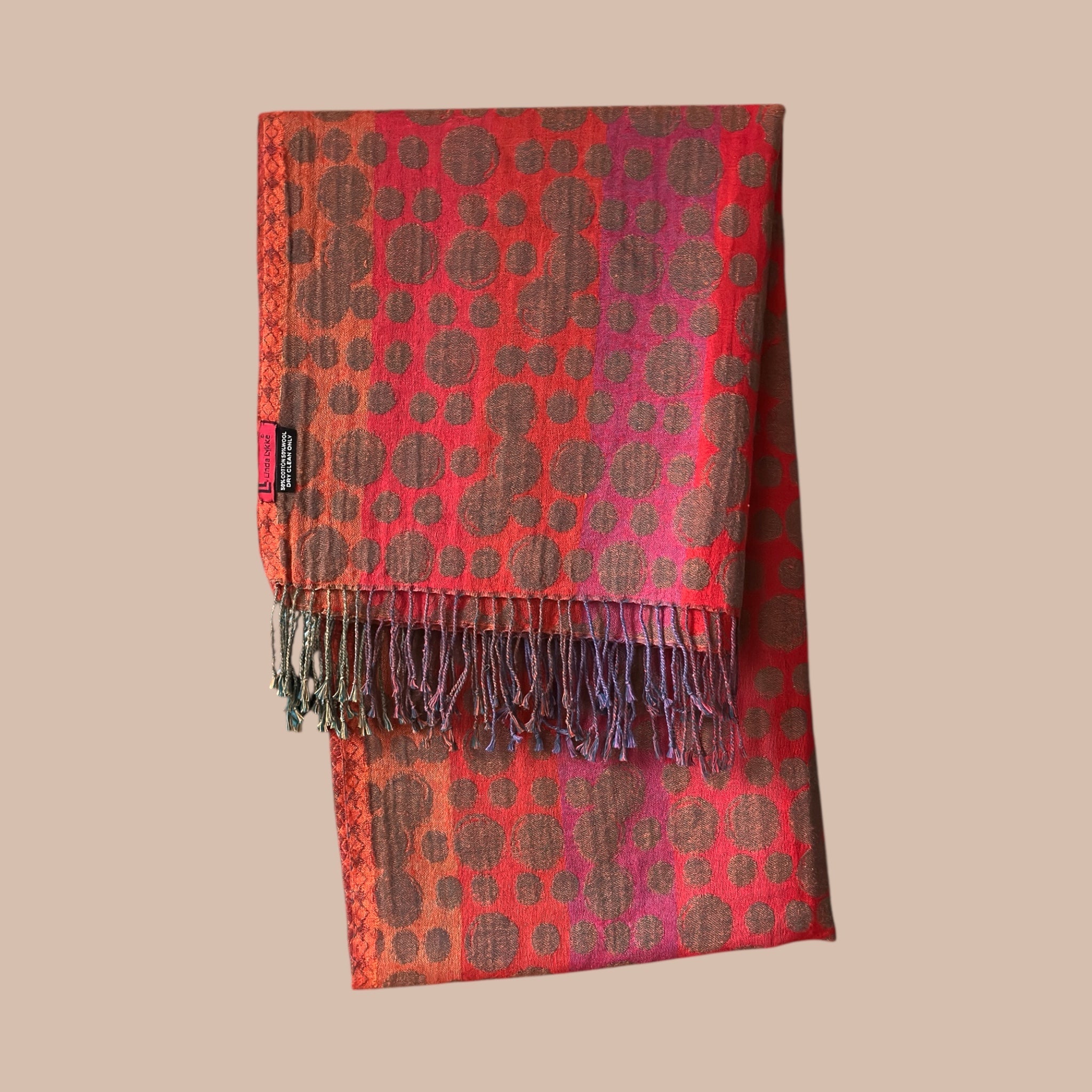 Linda Lykke villa-puuvillahuivi Bloomy Moon