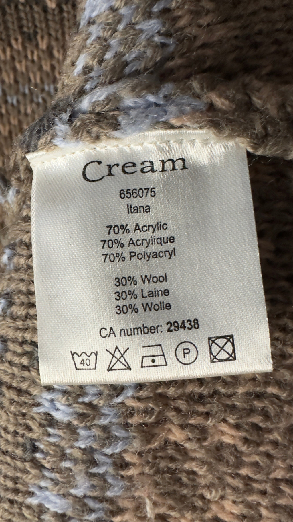 Cream villatakki L Bloomy Moon