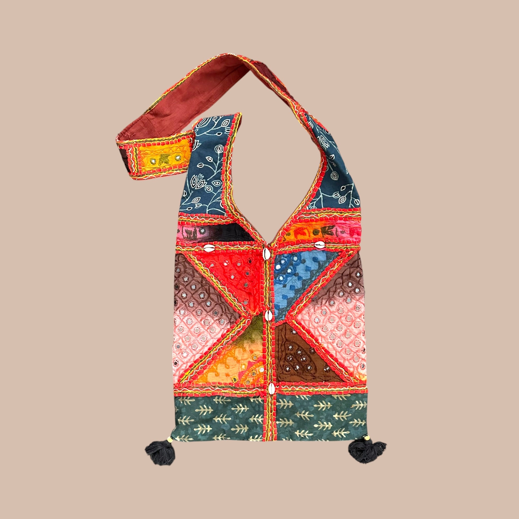 Patchwork olkalaukku