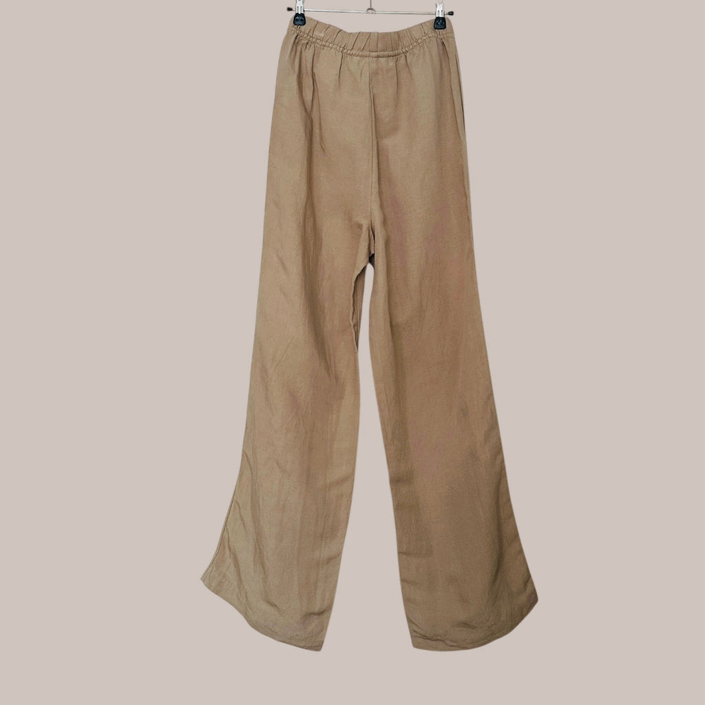 H&M pellava-viskoosi housut XS-S Bloomy Moon