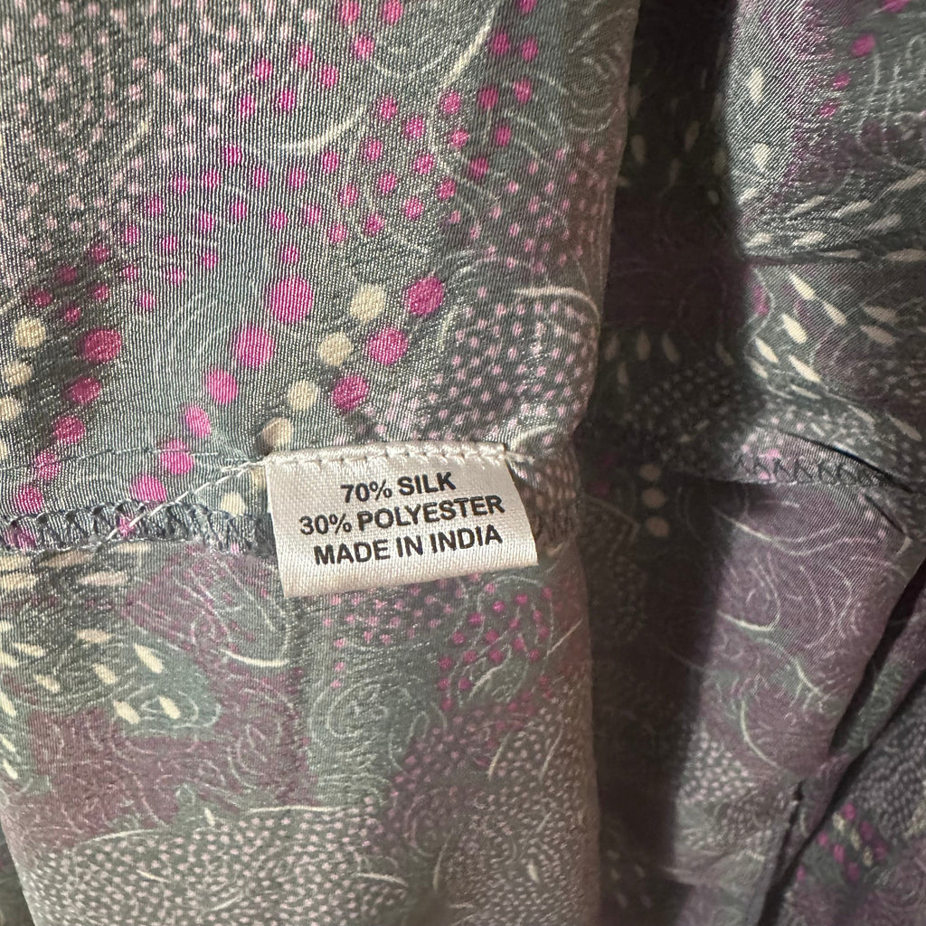 Intialainen silkkihame Bloomy Moon