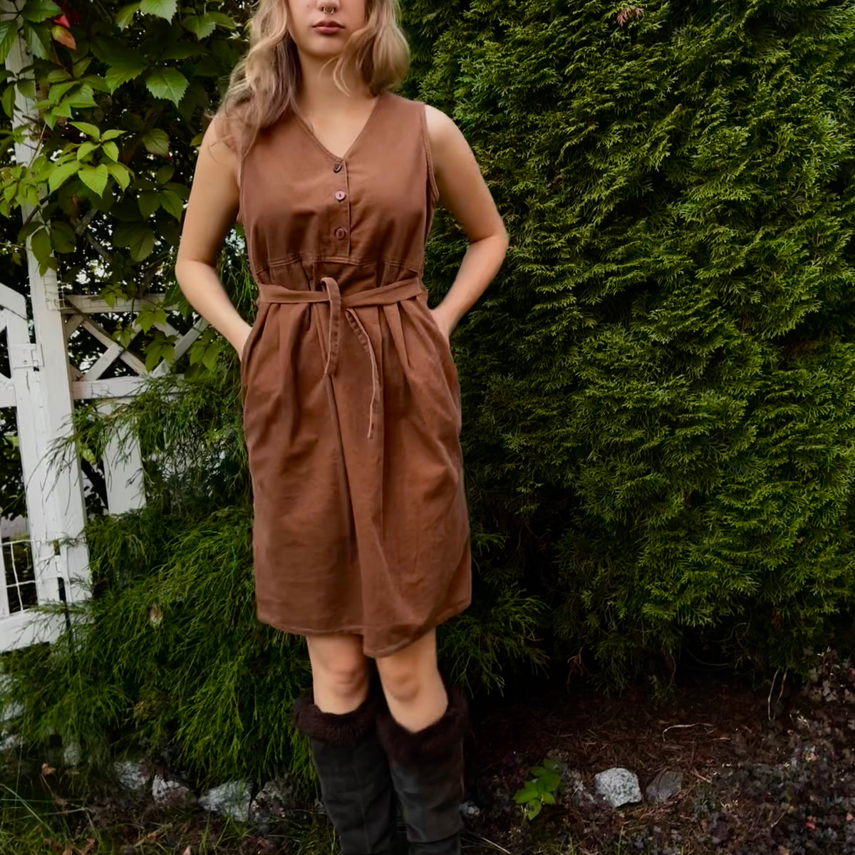 Vintage samettimekko S
