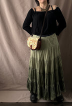 Vintage nahkalaukku Bloomy Moon