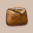 Vintage nahkalaukku Bloomy Moon